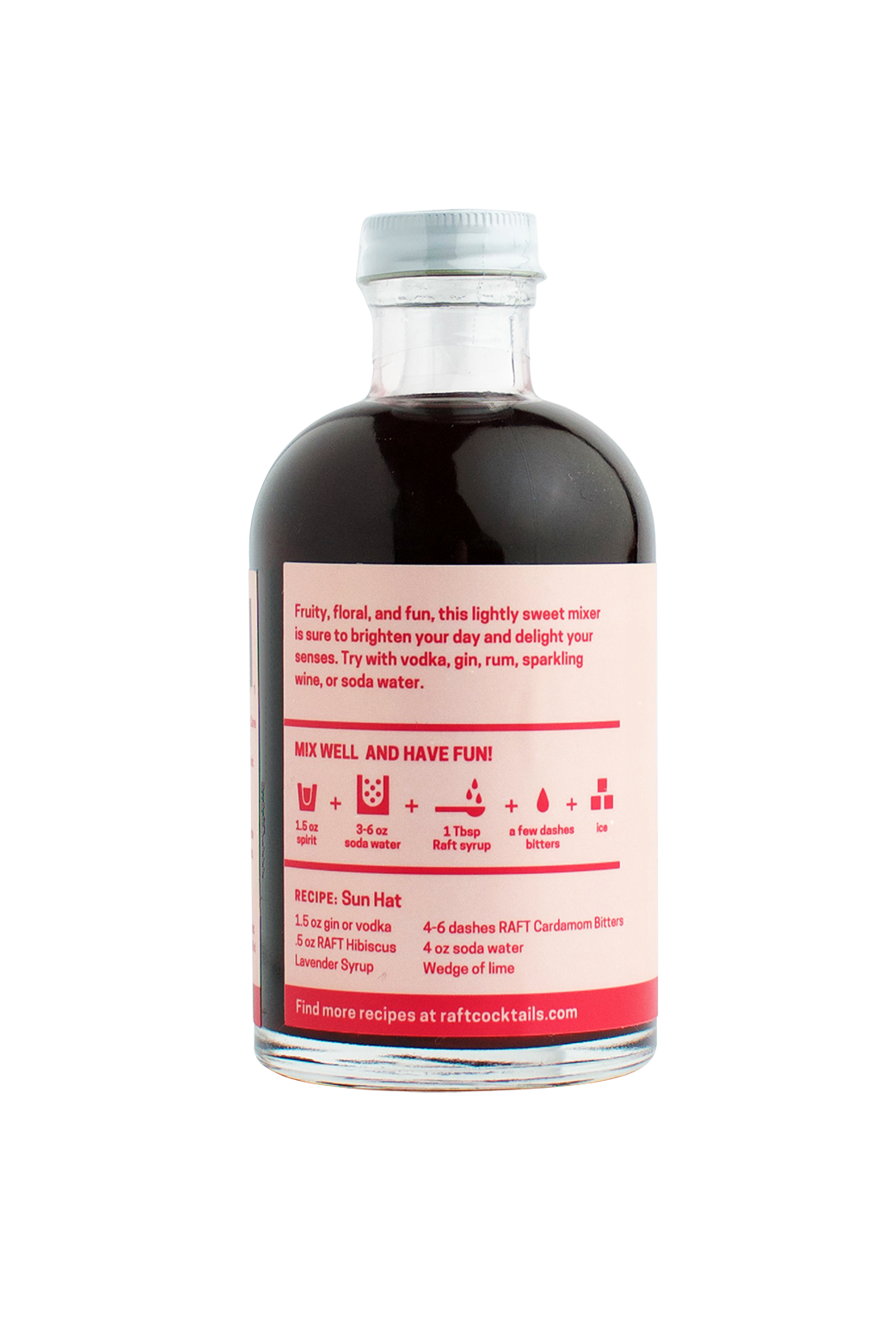 RAFT Hibiscus Lavender Syrup - Improper Goods, LLC