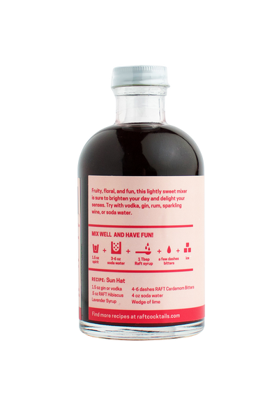 RAFT Hibiscus Lavender Syrup - Improper Goods, LLC